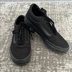 Kids all black vans